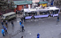Violence in Ukraine: 13 dead after explosion at bus stop