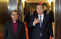 Tendero met Ban Ki-moon to discuss social issues and religious violence