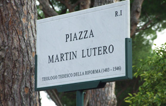 Luther square unveiled in Rome