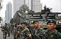 Explosions in the centre of Jakarta