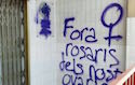 Evangelical church in Barcelona smeared with offensive graffiti