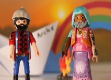 The Bible staged  by Playmobil figures