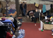 Families forced to live underground in East Ukraine