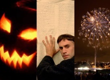 Halloween, Reformation Day, pumpkins and effigies