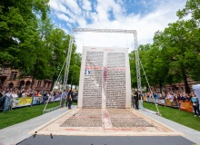 World’s largest Bible page printed to commemorate the birth of Gutenberg