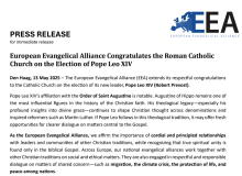 Let’s work together on social and ethical issues, says EEA in congratulating new pope