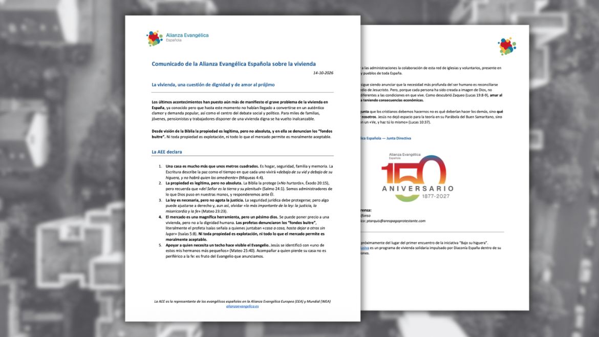 Evangelicals in Spain promote a network to help families facing housing difficulties