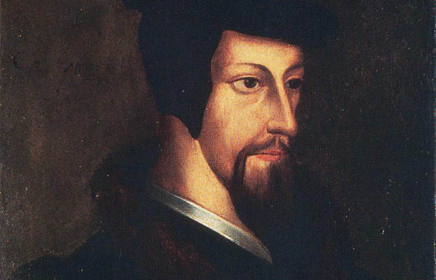 Jean Calvin, traditional portrait.,Jean Calvin
