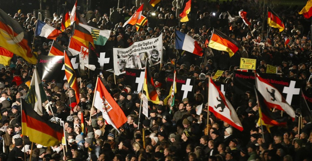 Yesterday's demonstration was number 12, and the biggest so far. / Reuters,Pegida Reuters
