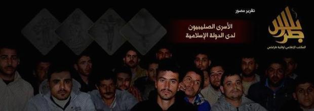 Image of the hostages, picture released by the Islamic State in Syria.,Libya, ISIS