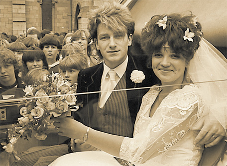 Bono married the girlfriend of his adolescence.
