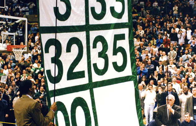 Boston Celtics ceremony.,boston celtics russell