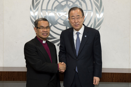 Ban Ki-Moon and Tendero. / WEA