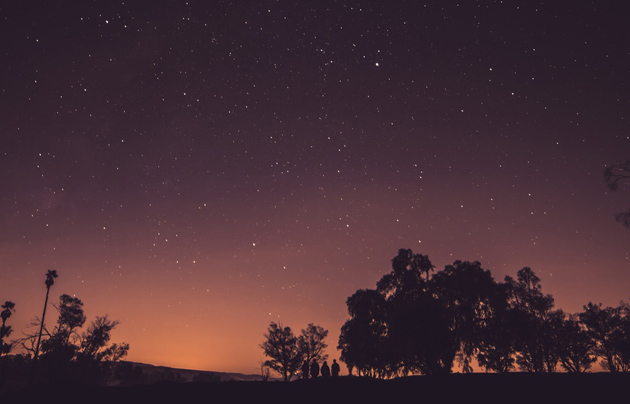 sky, night, stars