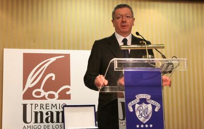 The former Spanish Interior Minister, Alberto Ruiz Gallardón, was awarded last year. / PD