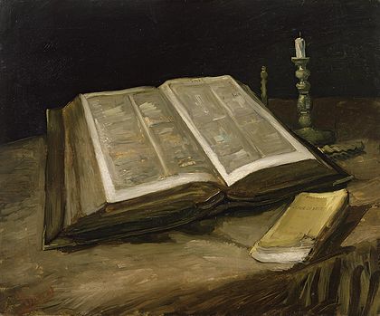 Van Gogh struggled between the Bible and Zola´s 'The Joy of life'.