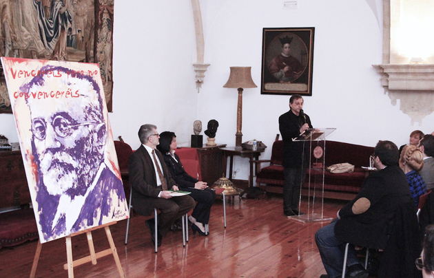 Miguel Elías during his acceptance speech. / PD,Miguel Elías