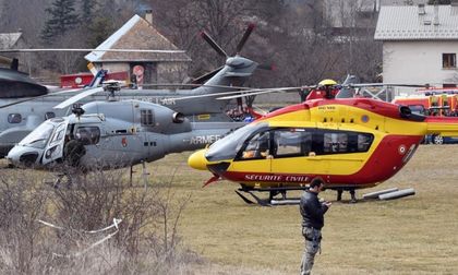 Helicopters of the French air force in Seyne /Boris Horvat/AFP/Getty Images