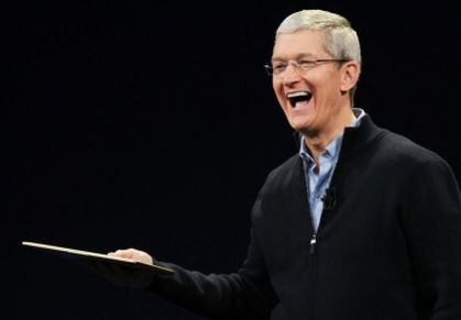 The head of Apple, Tim Cook, is against the law