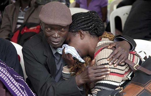 A woman cries at the victims funeral in Nairobi. / AP,Nairobi, terrorism