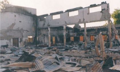 The house of the pastor was also  destroyed
