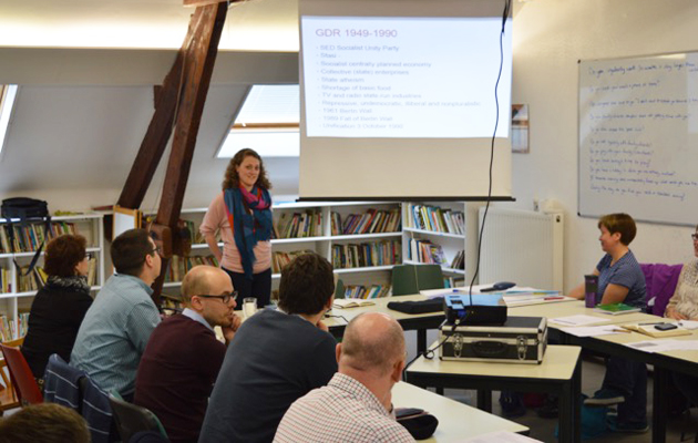 A session in last weekend's Cross-Current Politics meeting in Brussels. / IFES,cross-current