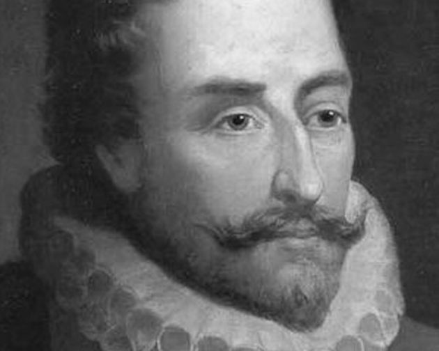 A portrait of Cervantes,