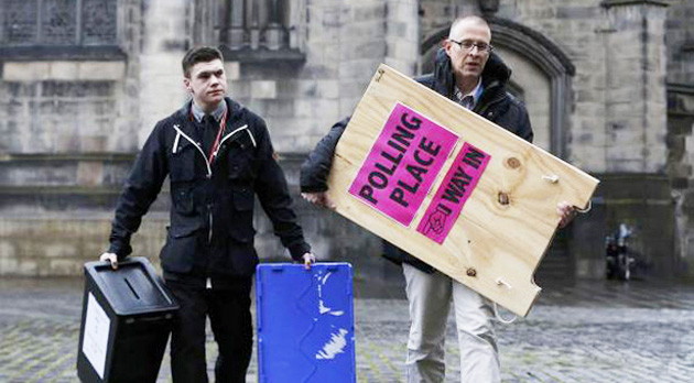 polling station workers