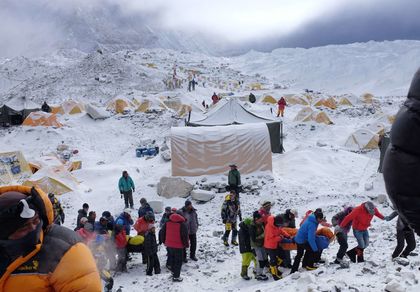 The rescue in the Everest / AFP