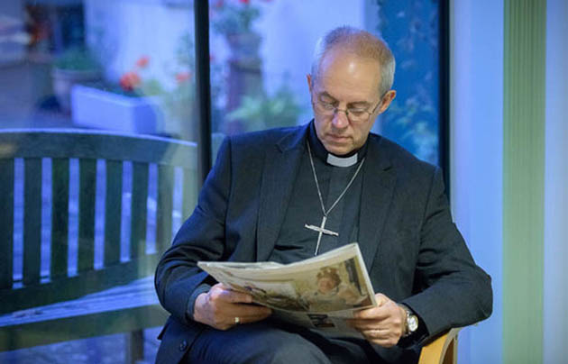 Archbishop of Canterbury Justin Welby, in a recent picture. / Western Daily Express. ,Justin Welby