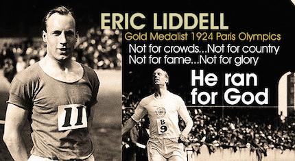 Eric Liddell, athlete and missionary.