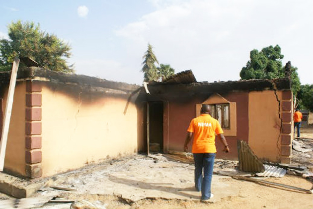 An attack last year in Aduna killed 114 people and burned down houses. / WWM,world watch monitor, Nigeria, Fulani