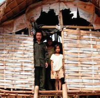 A woman and her daughter in the rural areas of Cambodia