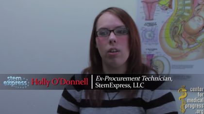 Holly O'Donnell has revealed Planned Parenthood procedures
