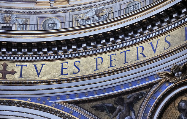 ,tu es petrus, st. peter's basilica