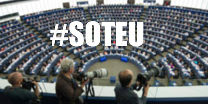 The hasthag #soteu has been used in the social media.