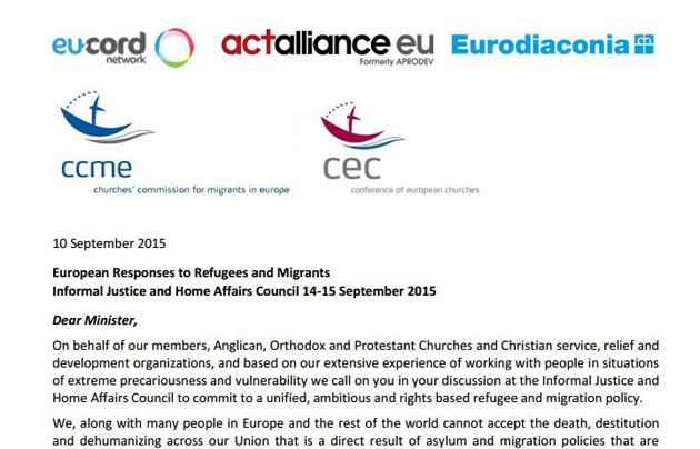 Four organisations wrote the letter last week and sent it to governments today. / Eurodiaconia,eurodiaconia, EU-Cord, 