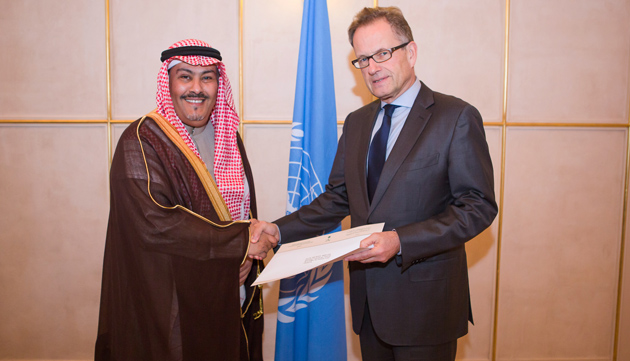 Faisal Trad, Saudi Arabia’s ambassador in Geneva,  has been elected Chair of the UN Human Rights Council  panel that appoints independent experts. Right: Michael Møller,  Director-General of the United Nations Office at Geneva. / UN Watch,saudi ara