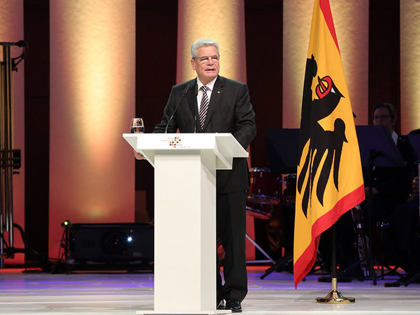 Joachim Gauck, during the celebration. / Getty