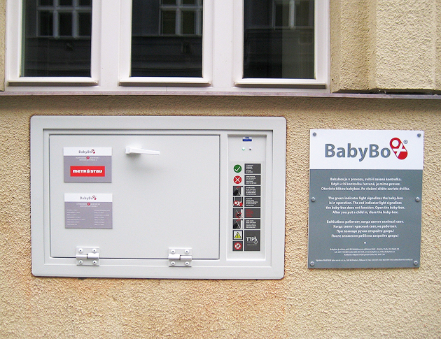 The Babybox in the Námestí Míru square, Prague. / N. Wolters,babybox, prague, Namesti Miru