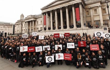 Anti slavery day in London