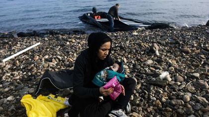 The number of migrants reaching Greek shores is at record levels