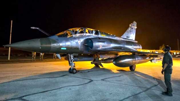 French aircrafts conducted a second raid against Daesh in Raqqa, Syria. / AFP,aircraft, raqqa, france