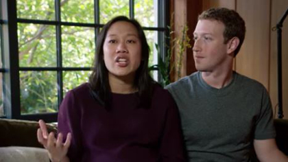 Priscilla Chan and Mark Zuckerberg explained the intiative in a video. / FB