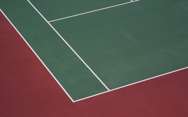 tennis court, hq, green, red