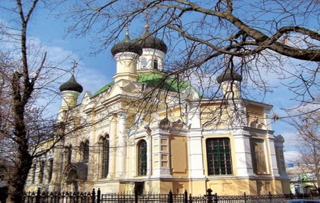 Three Saints Church in Sinferopol, capital of Crimea,