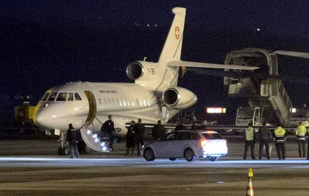 The plane carrying three Iranian-Americans landed in Geneva,Saeed Abedini, Abedini family