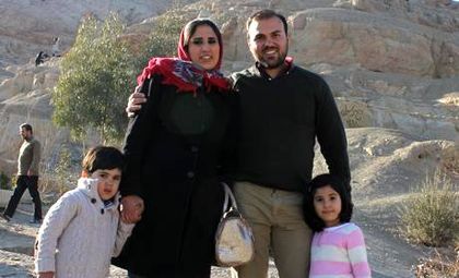 Saeed Abedini and his family, in 2012.