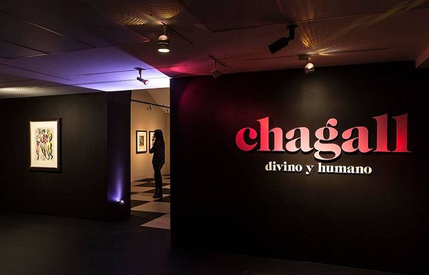 The exhibition in Madrid.,