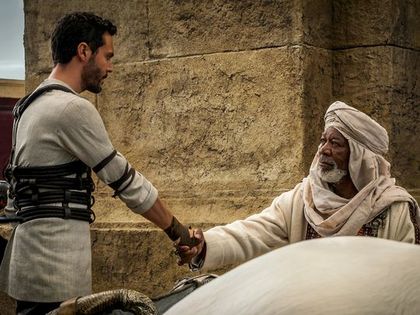 Ben Hur and his trainer Ilderim / Paramount